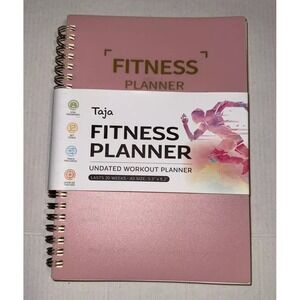 Fitness Workout Journal for Women & Men, A5(5.5" x 8.2") Log a.Pink